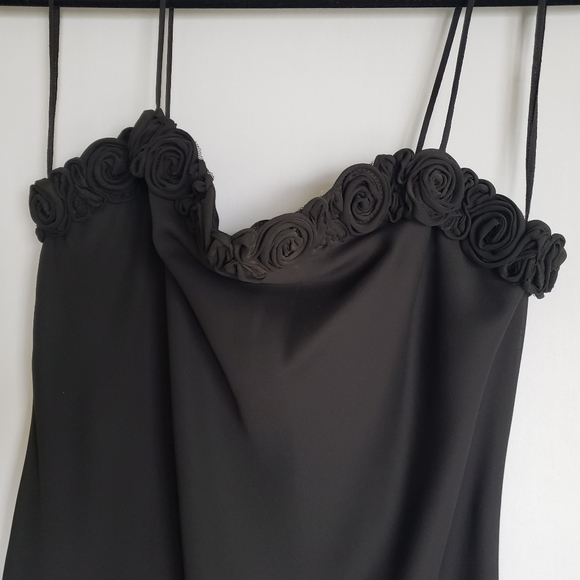 Floor Length Spaghetti Strap Gown - Picture 7 of 9